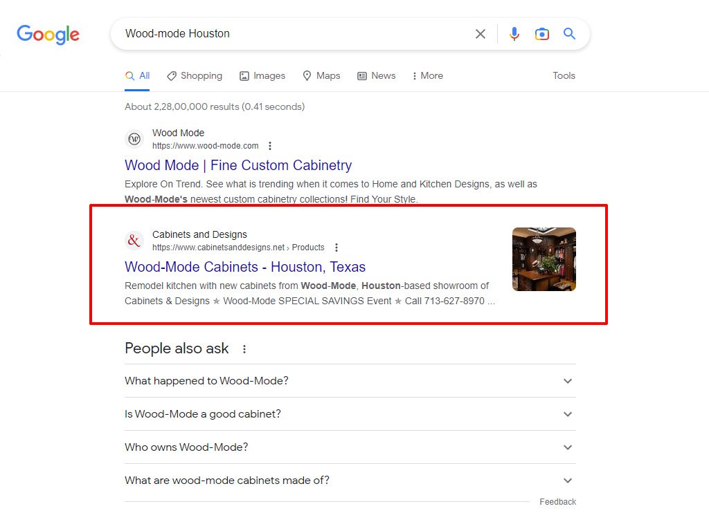 SEO Search Results