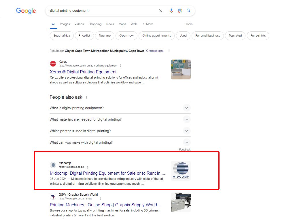 SEO Search Results