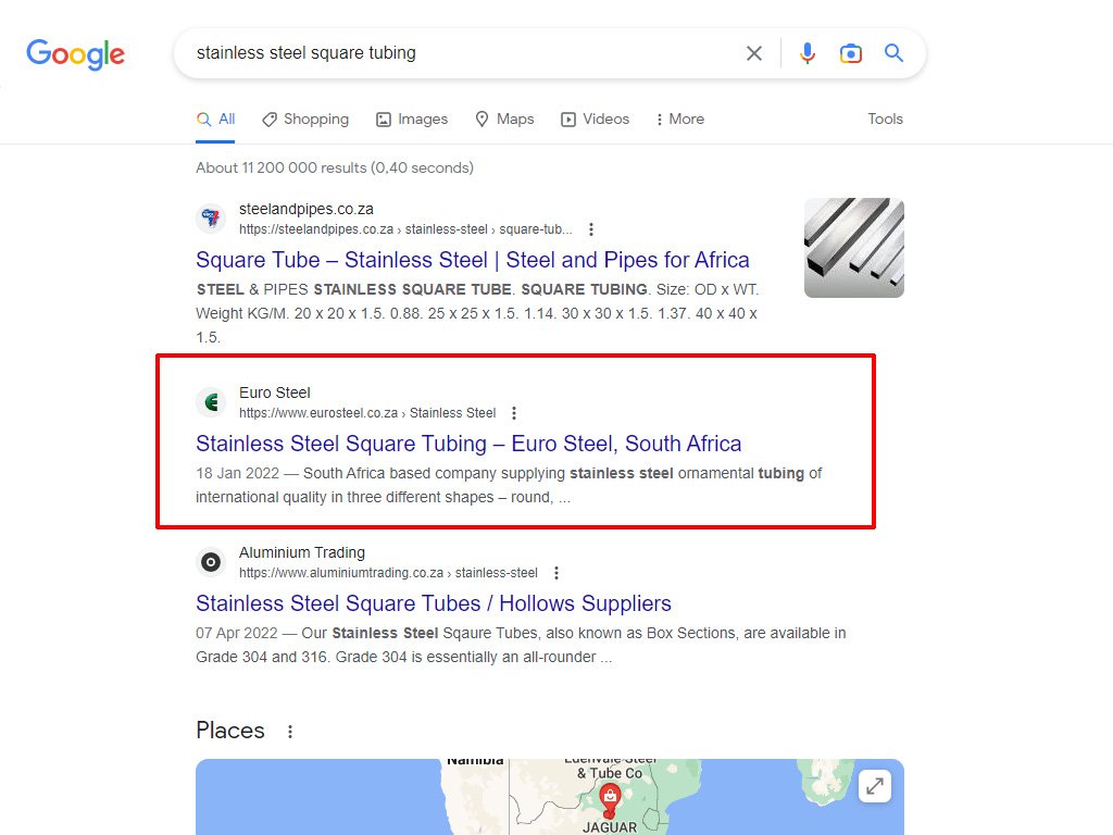 SEO Search Results