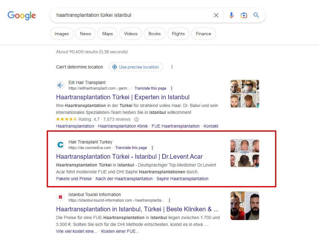 SEO Search Results